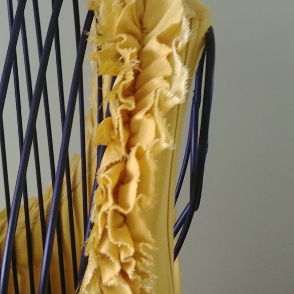 "CHELSEA & THEODORE" YELLOW SUMMER DRESS, SIZE M - Picture 5 of 9